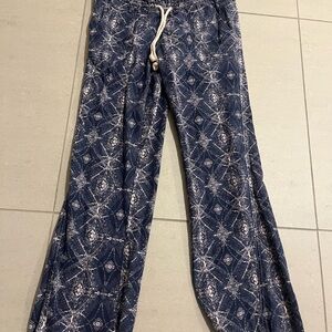 Roxy Blue Patterned Pants